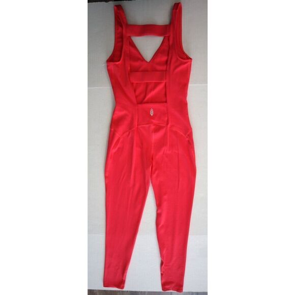 FP Movement OB1745676 Women's Sz XS Neon Pink Never Better 1-Piece Jumpsuit - Picture 15 of 15